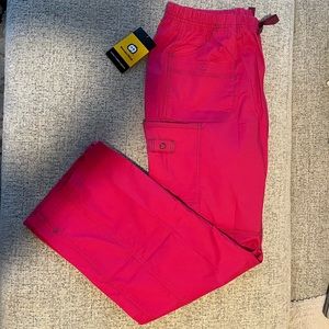 Wonderwink Wonderflex Faith hot pink scrub pants
